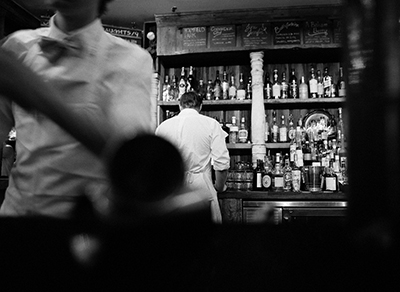 Bartenders in a bar